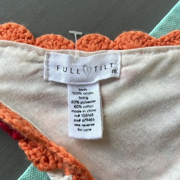 Full Tilt Boho‎ Crocheted Fully Lined Halter Top - Picture 4 of 11